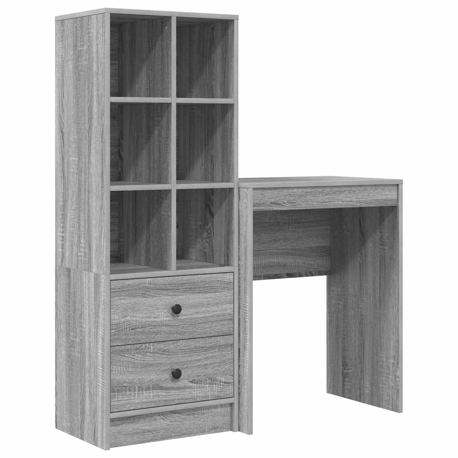 Miza Siva Sonoma 105,5 x 34 x 127 cm 2 kos - slika 2