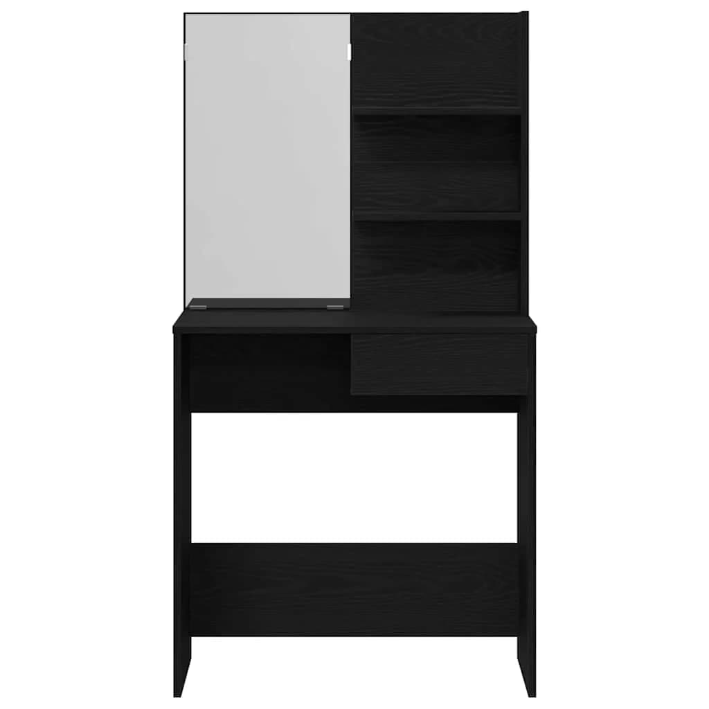 Toaletna mizica s predalom Črna Orehovina 74,5 x 40 x 141 cm - slika 7