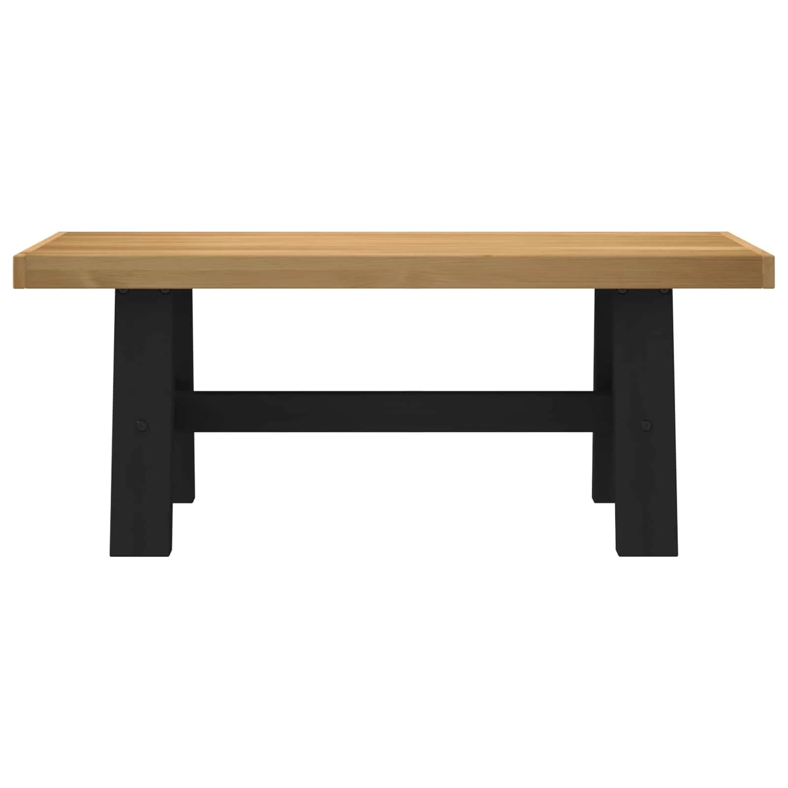 Jedilna klop NOAIN 120 x 41 x 45 cm Masivna borovina Naravna - slika 3