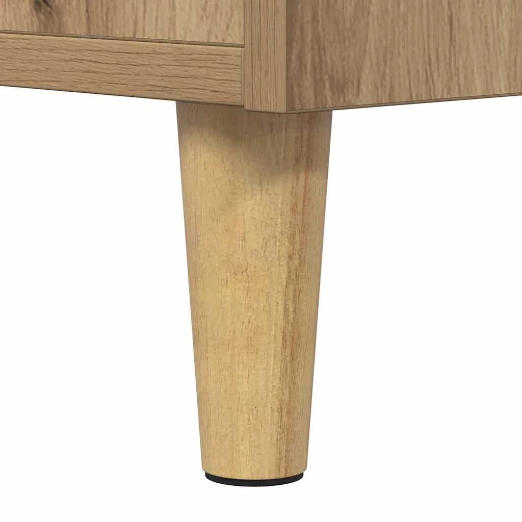 Posteljna omarica 2 kos Umetni hrast 40 x 35 x 47.5cm - slika 11