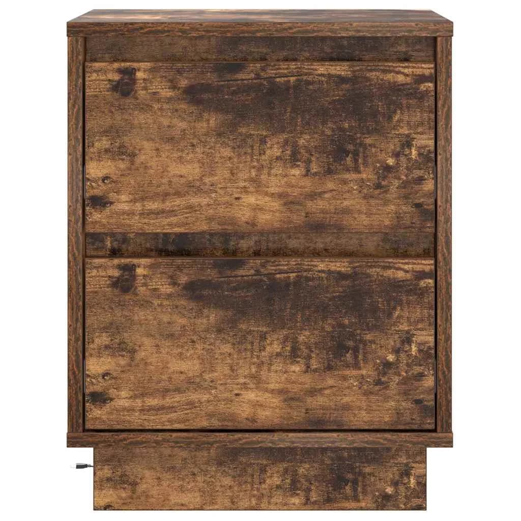 Nočna omarica Dimljeni oreh 39 x 34,5 x 50 cm Inženirski les - slika 7