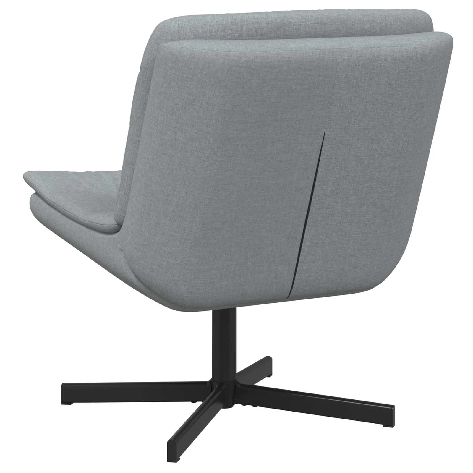 Vrtljiv stol Svetlo siva 63 x 75 x 76 cm blago - slika 4