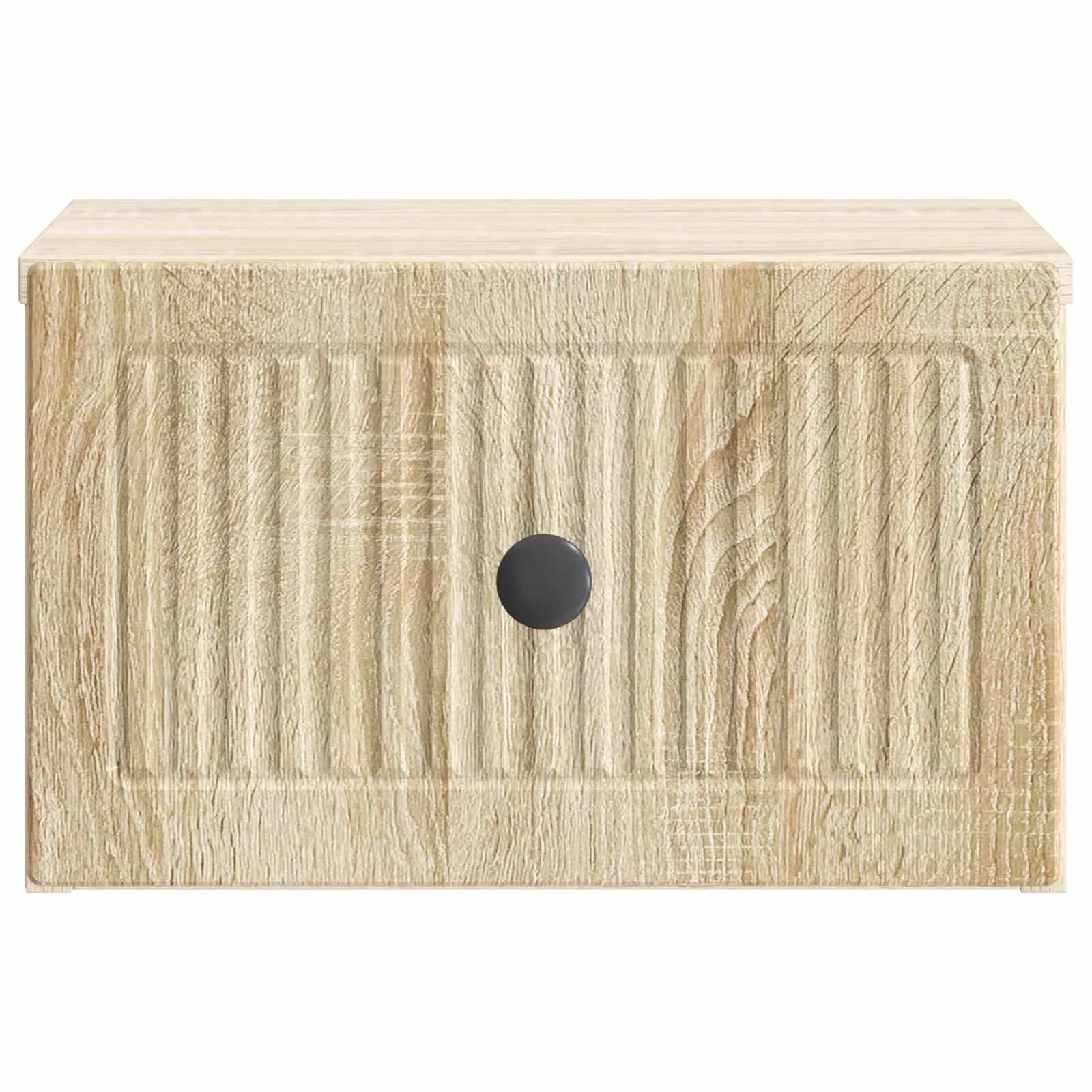 Stenski nočni omarici 2 kos Sonoma hrast 33 x 34,5 x 20 cm - slika 7