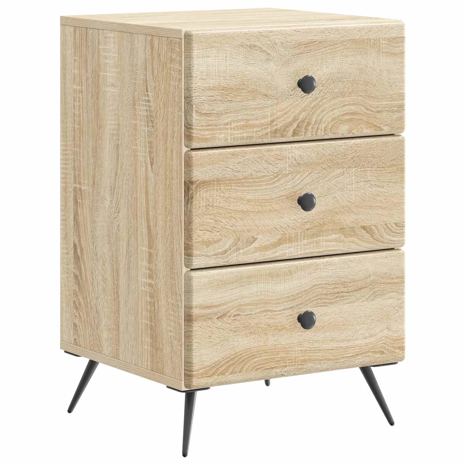 Nočna omarica Sonoma hrast 43 x 41 x 66,5 cm Inženirski les - slika 2