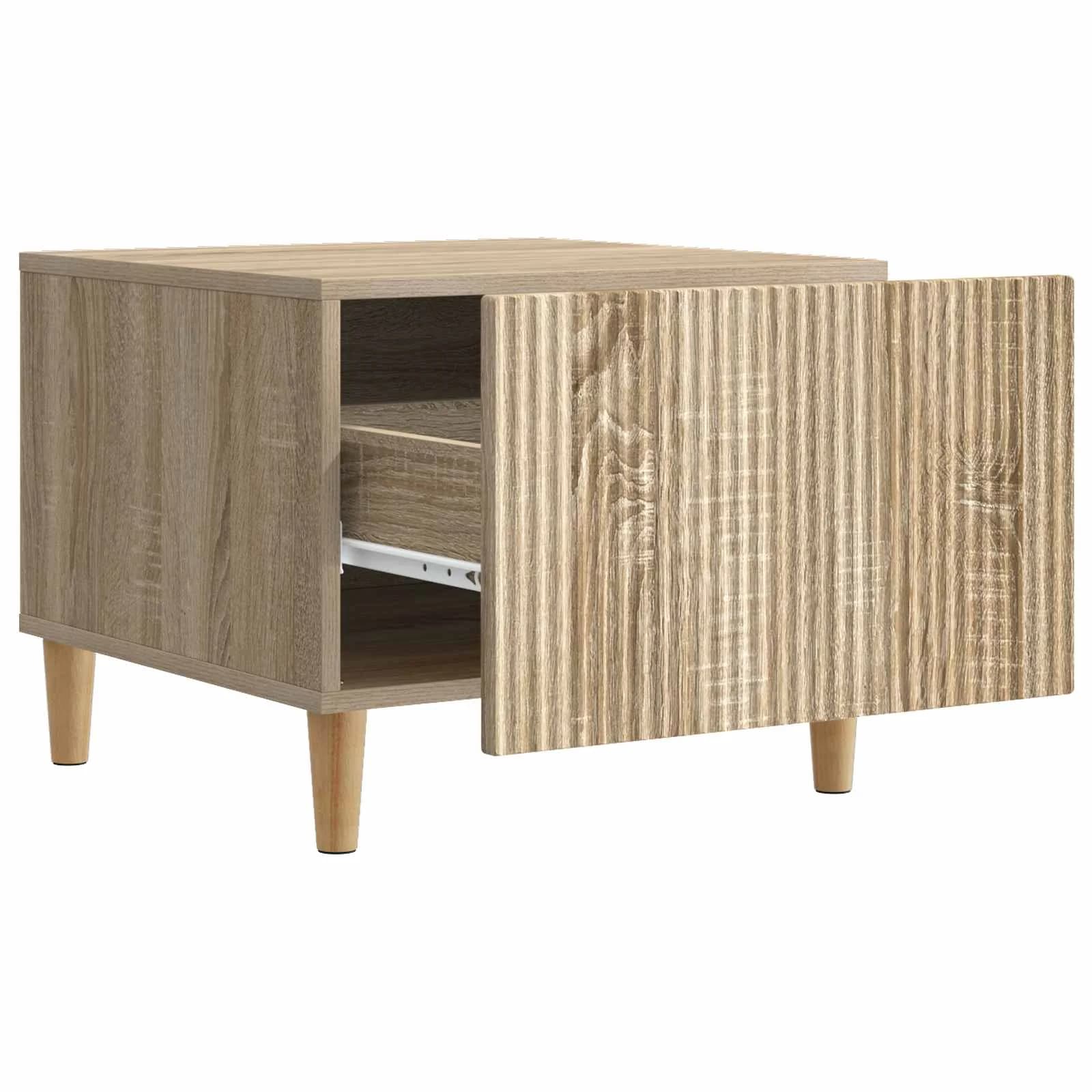 Klubska miza Sonoma hrast 49 x 50 x 40 cm Inženirski les - slika 4