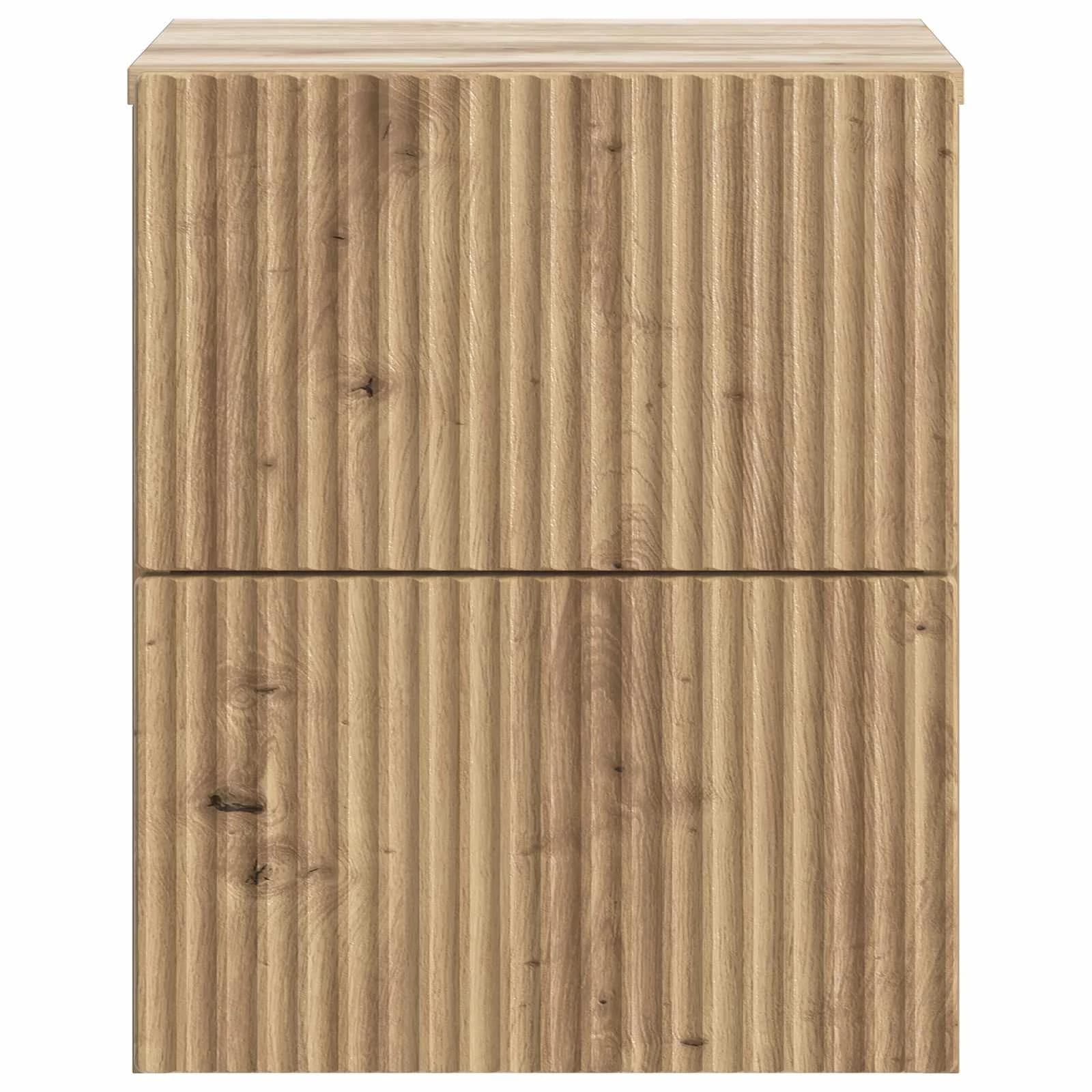 Stenski nočni omarici 2 kos Artisan hrast 33 x 34,5 x 40 cm - slika 7