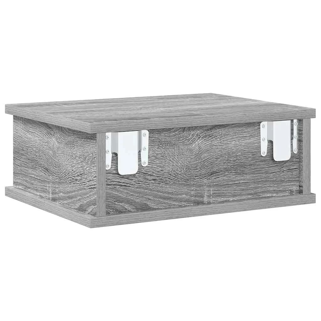Nočna omarica Siva Sonoma 40 x 31 x 15 cm Inženirski les - slika 7