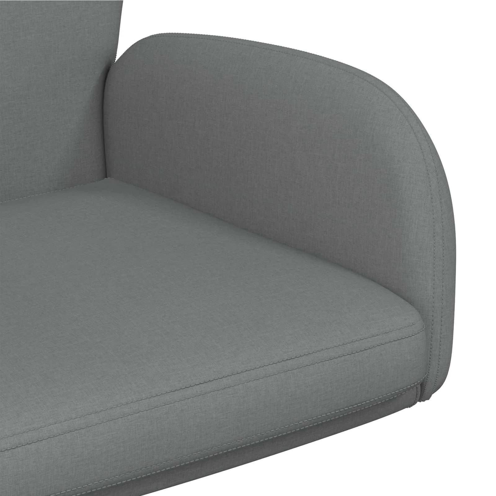 Vrteči pisarniški stoli 6 kos 54 x 58 x 90 cm Temno siva Blago - slika 6