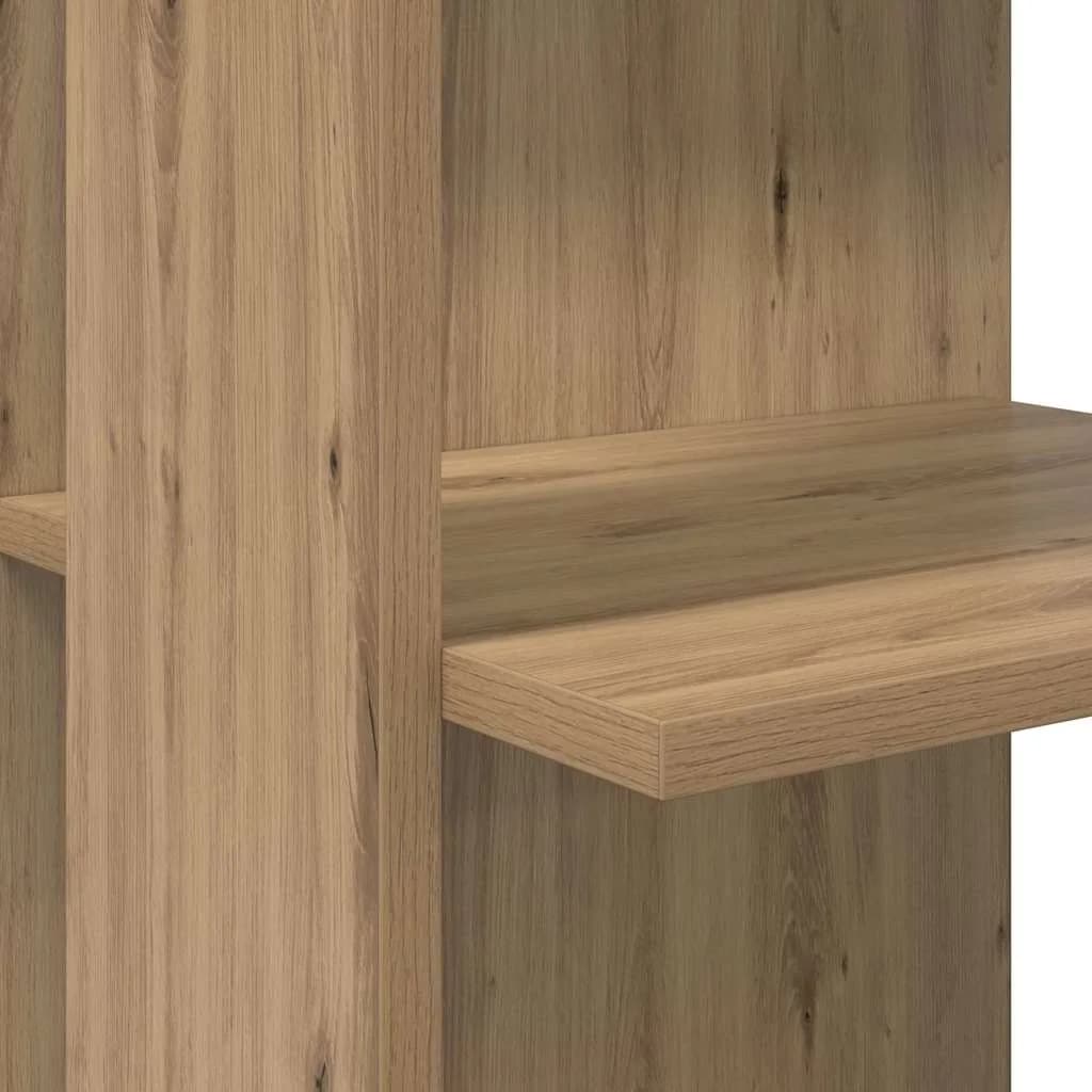 Kotniška miza Umetni hrast Inženirski les 140 x 113,5 x 75 cm - slika 8