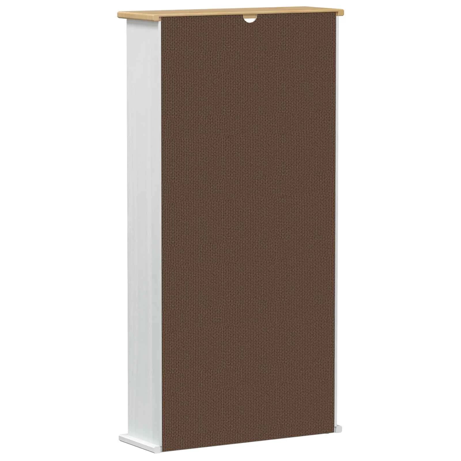 CD omara Bela 52 x 17.5 x 103 cm Masivno borovo les - slika 6