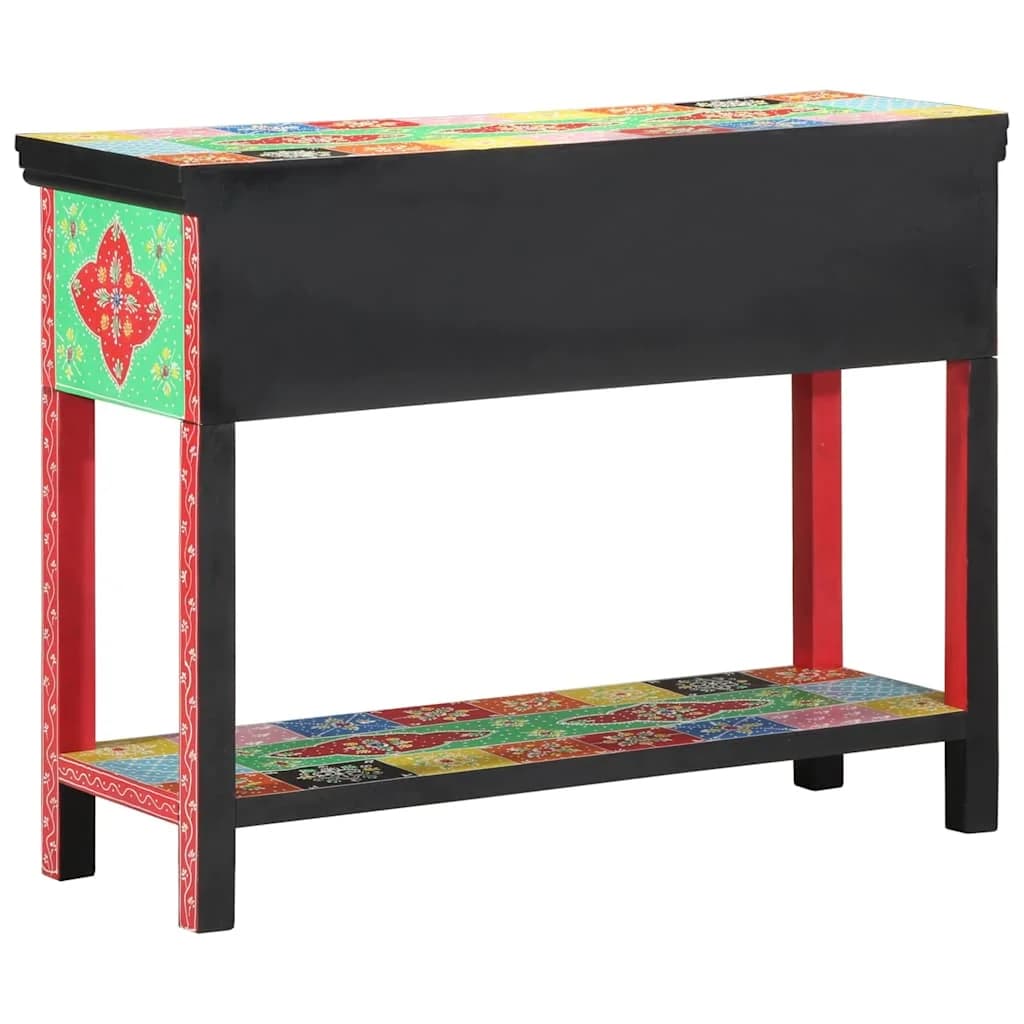 Konzolna miza s predalom večbarvno 100 x 30 x 77 cm - slika 4