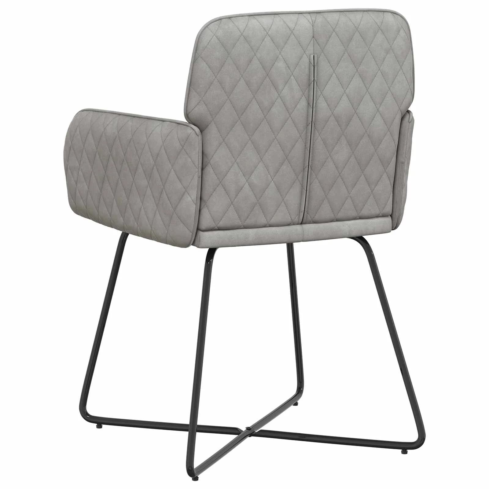 Jedilni stoli 2 kos Žamet Svetlo siva 59 x 56,5 x 86 cm - slika 5