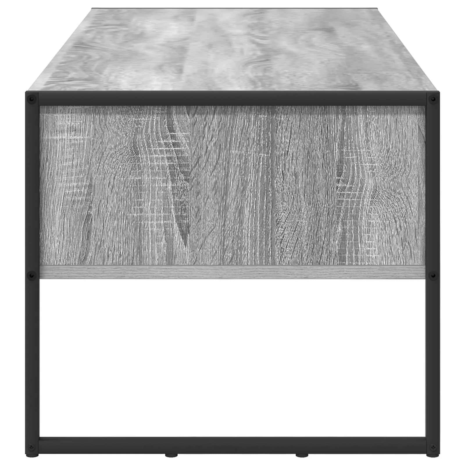 Klubska miza Siva Sonoma 100 x 46 x 40 cm Inženirski les - slika 7