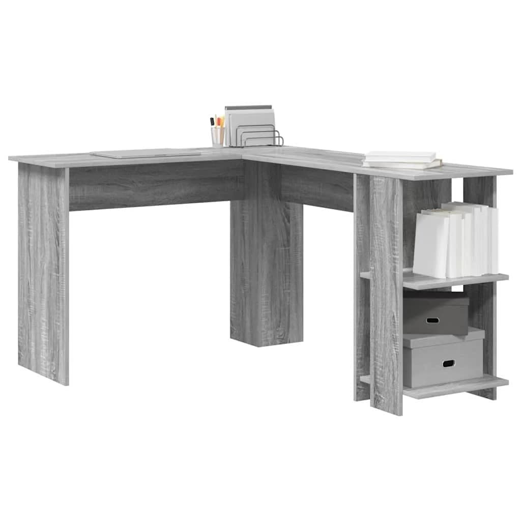 Kotniška miza Siva Sonoma Inženirski les 140 x 113,5 x 75 cm - slika 3