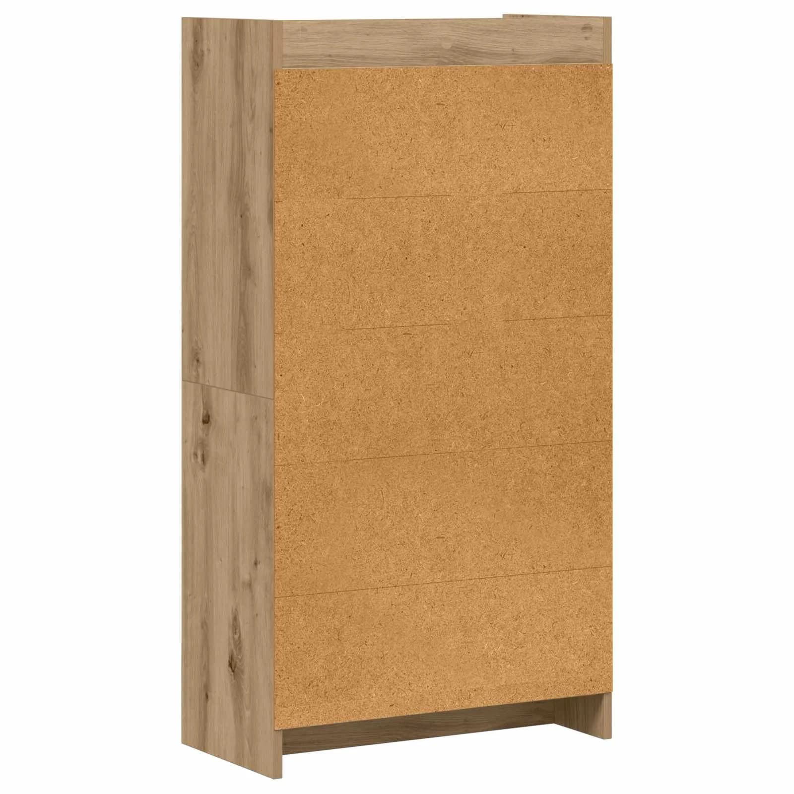 Knjižna omara 6 nivojev 59 x 30 x 111 cm Inženirski les - slika 6
