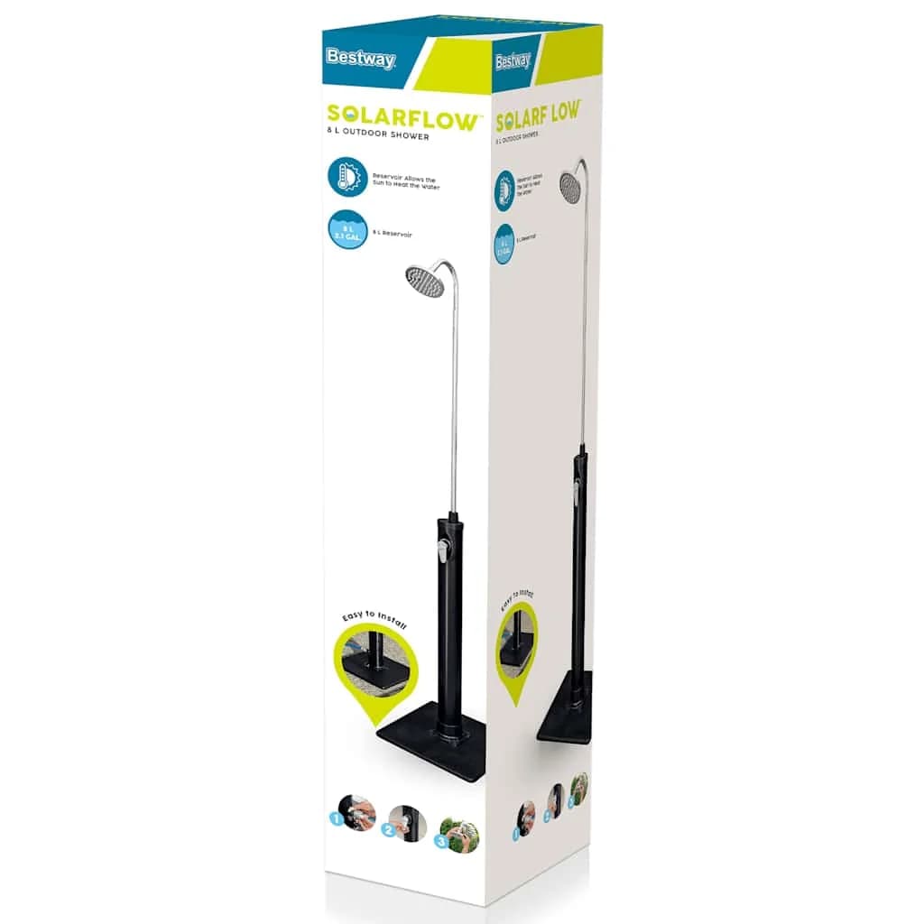 Bestway Zunanja prha Solar Flow črna 8 L - slika 4