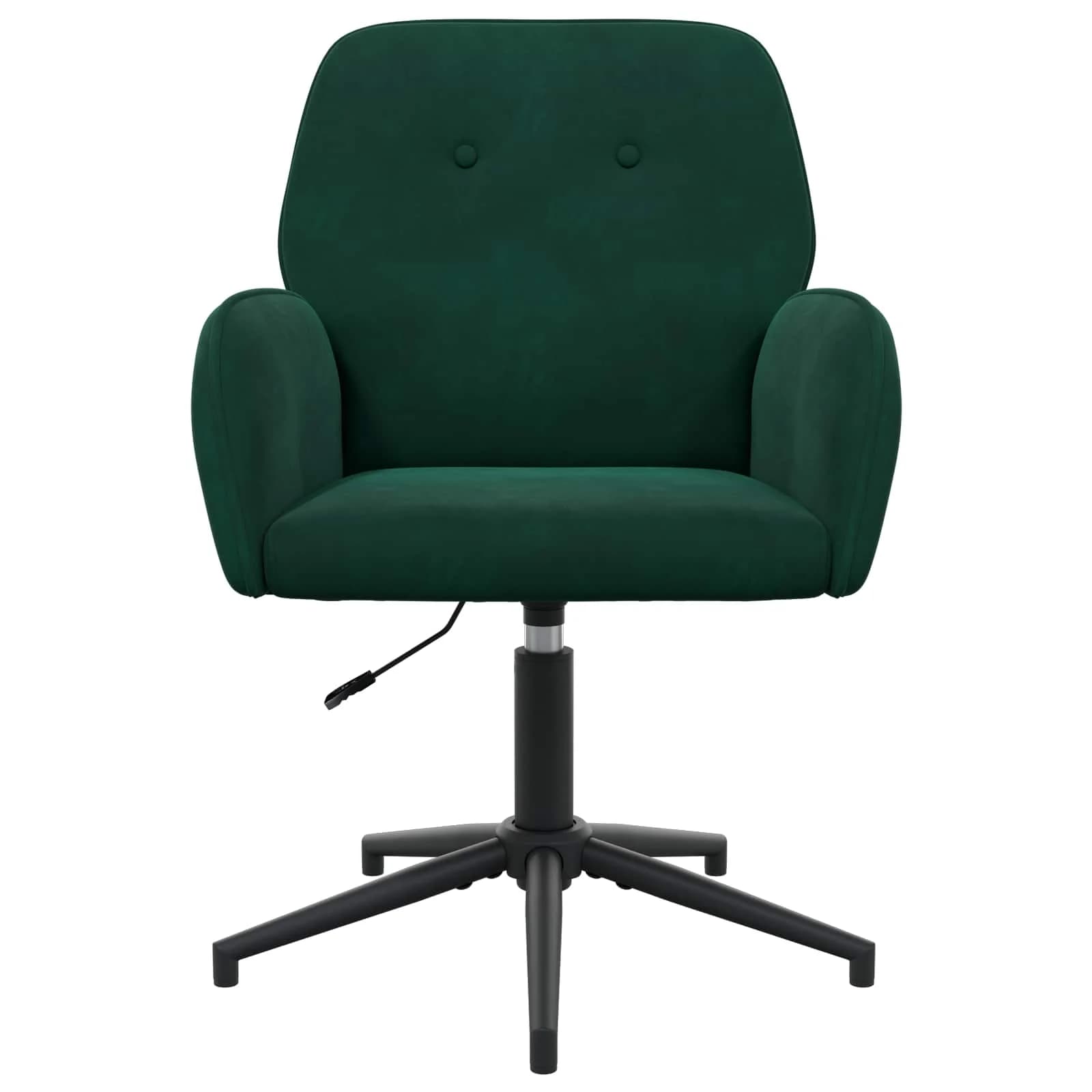 Vrteči pisarniški stoli 2 kos 54 x 55 x 90 cm Temno zelena - slika 3