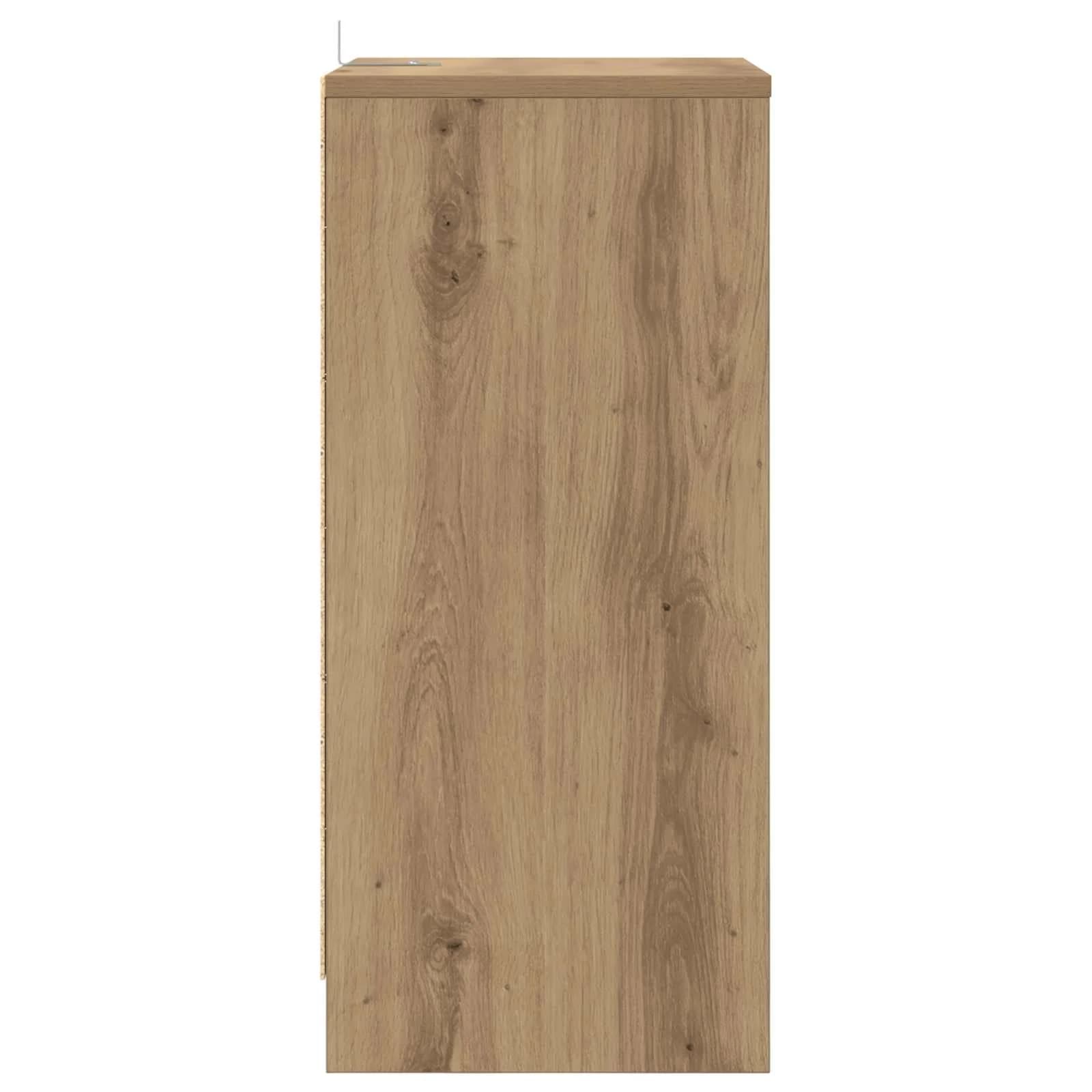 Posteljne mize 2 kos Umetni hrast 40 x 30 x 467 cm - slika 7