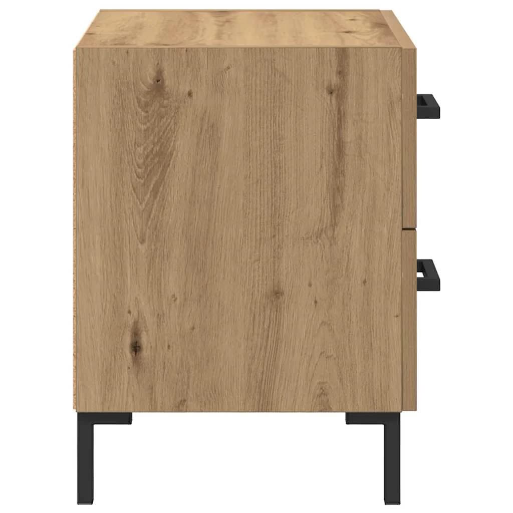 Nočna omarica Umetni hrast 40 x 35 x 47,5 cm Inženirski les - slika 7