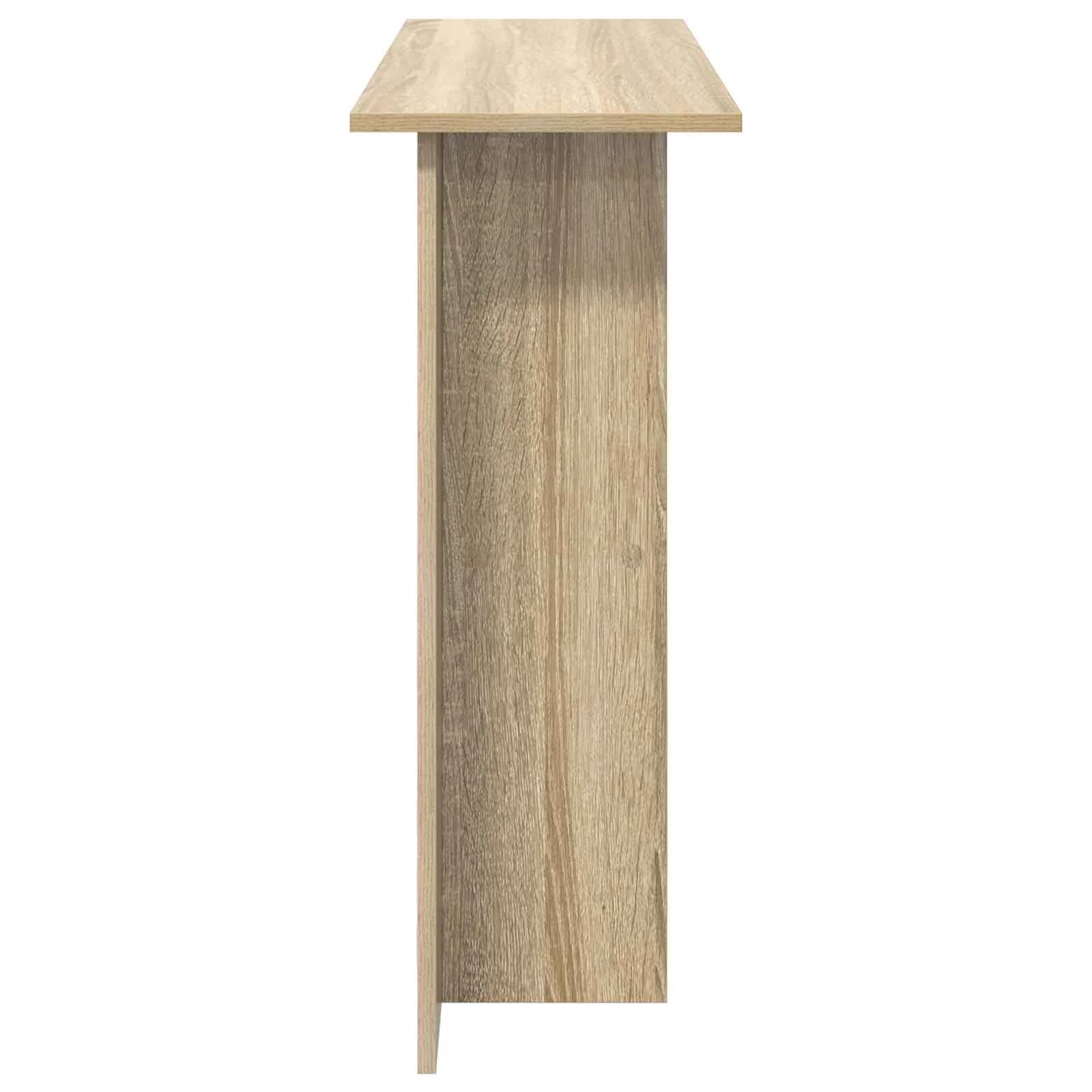 Konzolna miza Sonoma hrast 100 x 30 x 75 cm Inženirski les - slika 6