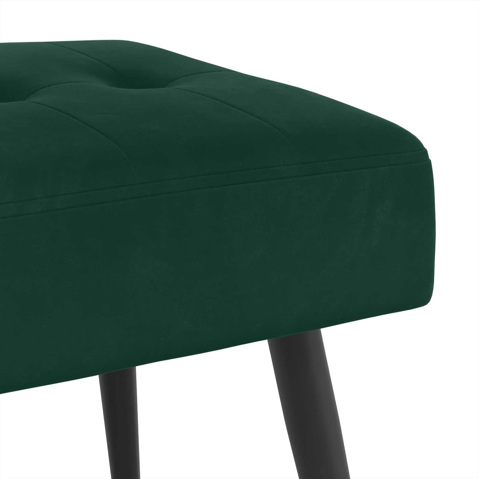 Klop s gumbnim oblazinjenjem Temno zelena 110 x 40 x 46 cm - slika 6