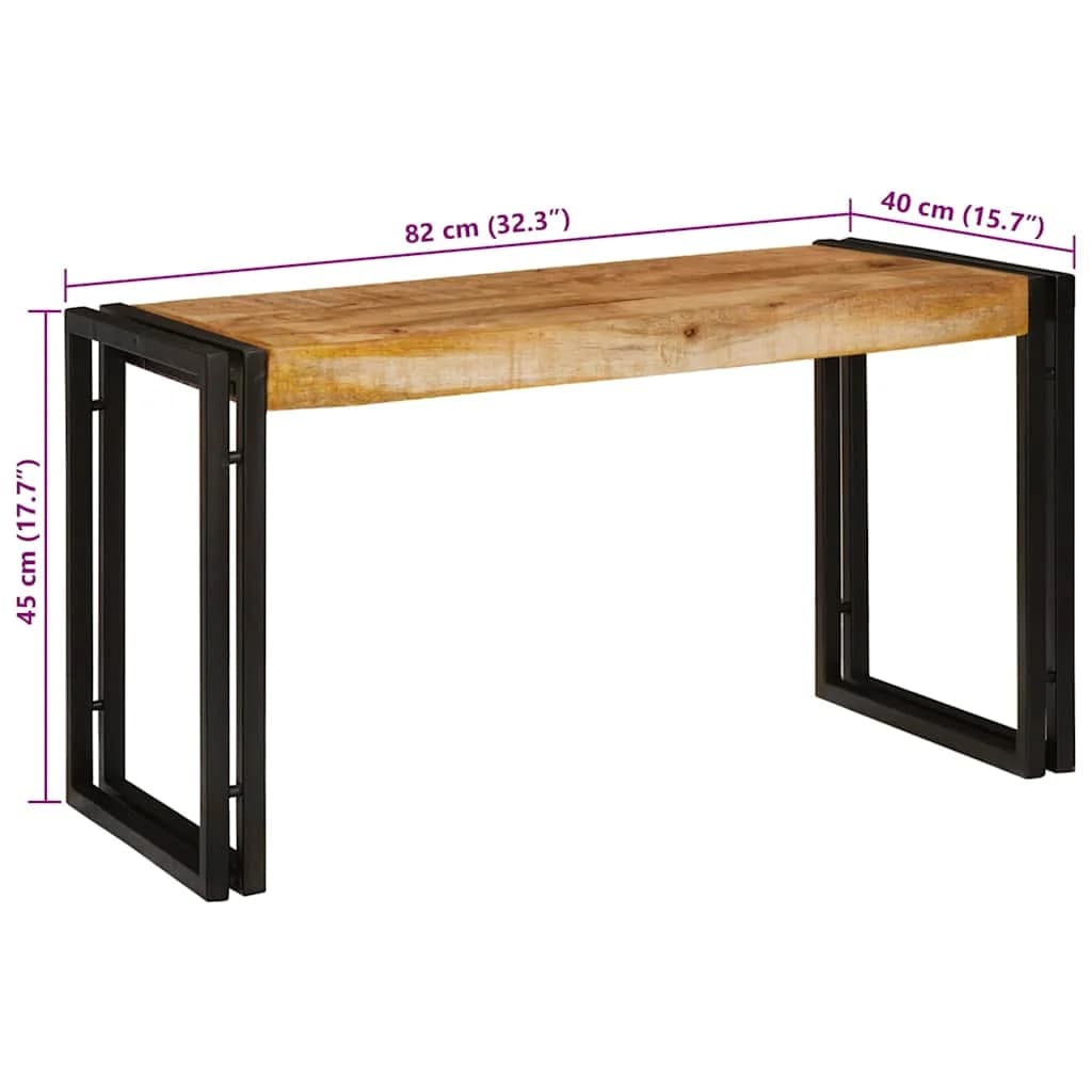 Nesting miza 3 kos Rjava in črna 82 x 40 x 45 cm - slika 11