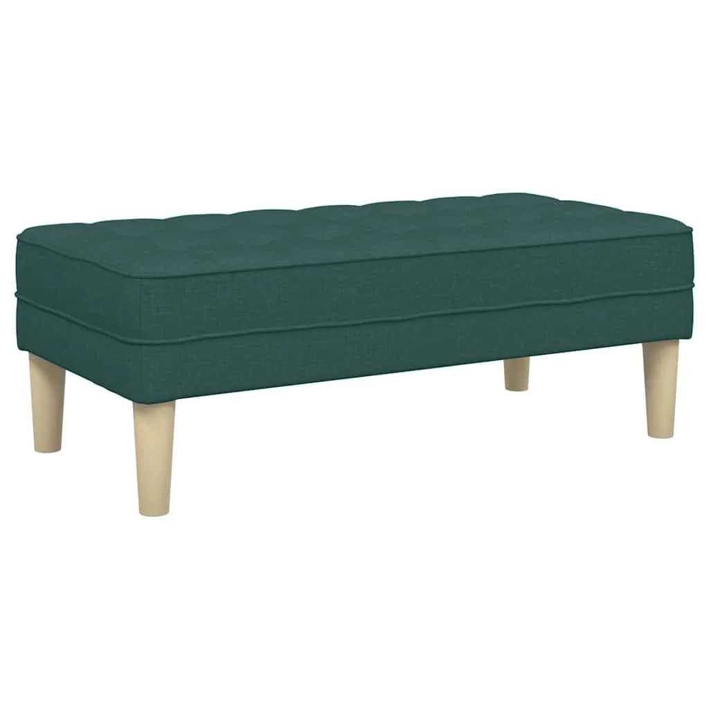 klop z blazino Temno zelena 113 x 57 x 39 cm blago - slika 6