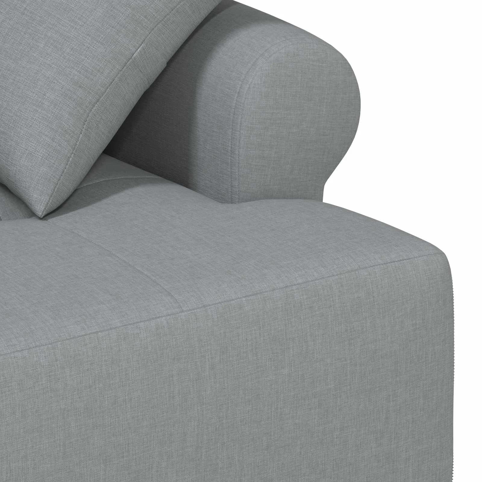Dvojnica s gumbi Svetlo siva 120 x 65 x 79 cm Blago - slika 6