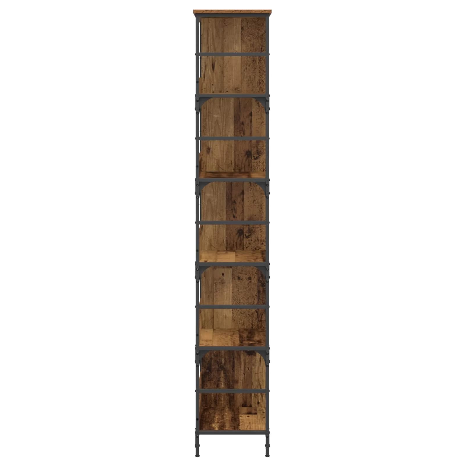 Knjižna polica 4 nivojev 78,5 x 33 x 188,5 cm metal PB Star les - slika 4