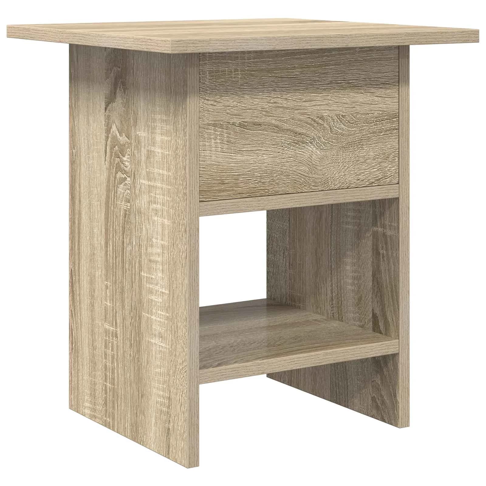 Nočna omarica 2 kos Sonoma hrast 41 x 40 x 45 cm Inženirski les - slika 8