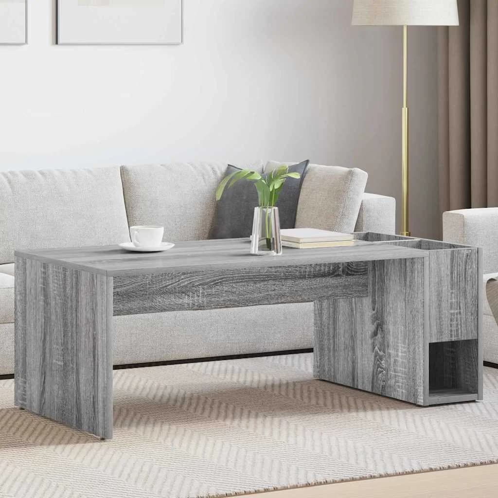 Klubska miza Siva Sonoma 101,5 x 50 x 37 cm Inženirski les
