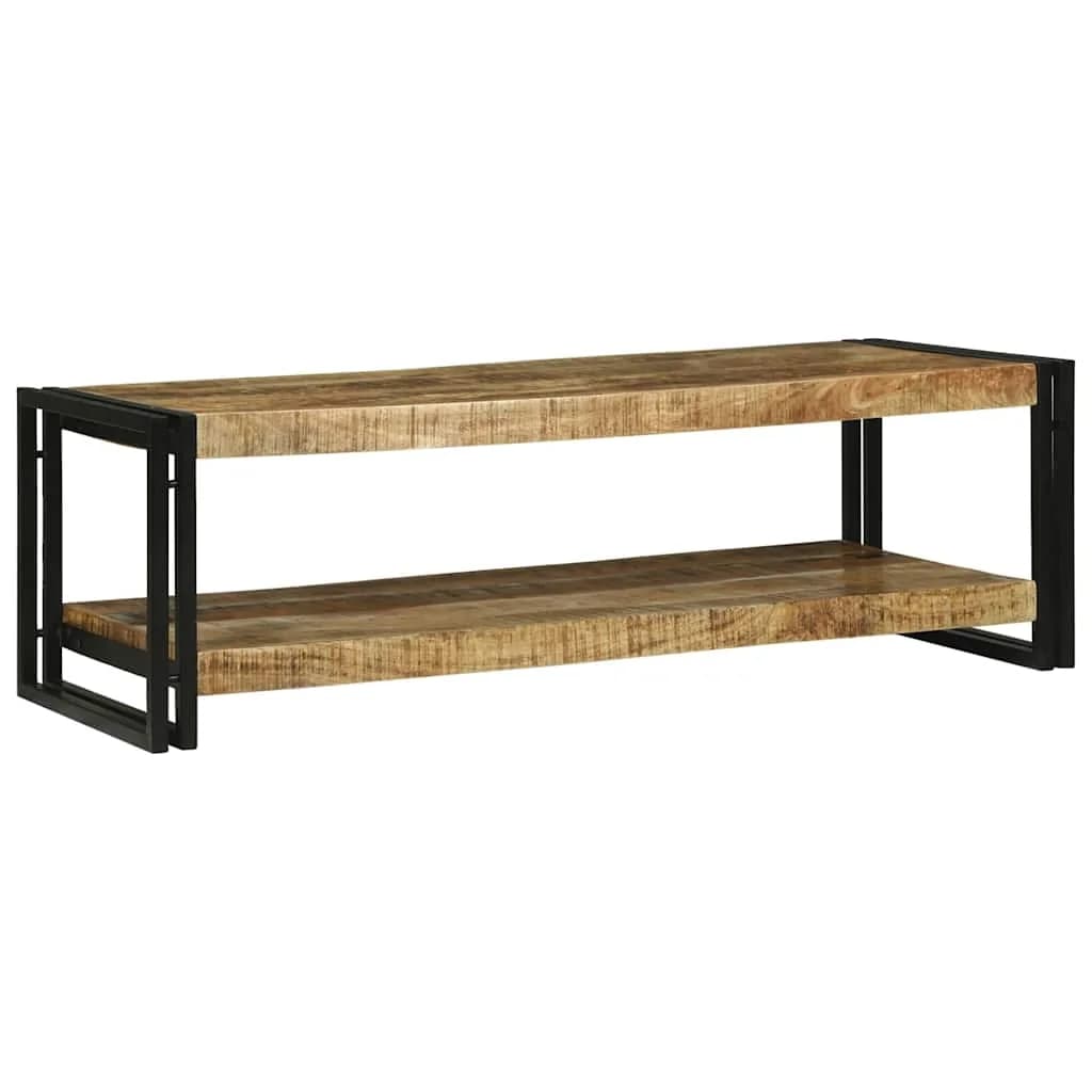 Klubska miza Rjava 120 x 50 x 38 cm Masiven les manga - slika 2
