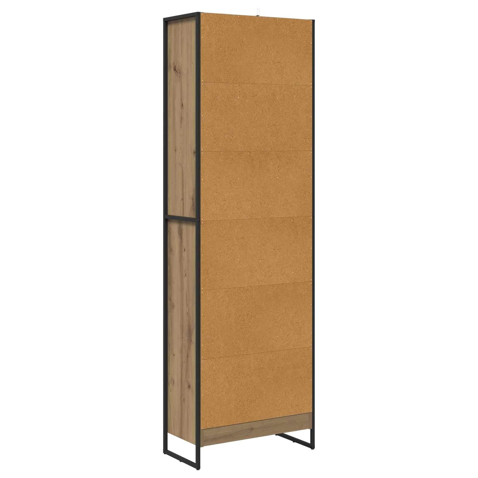 Knjigovni omar 60 x 30 x 189,5 cm Inženirski les Oreh - slika 7