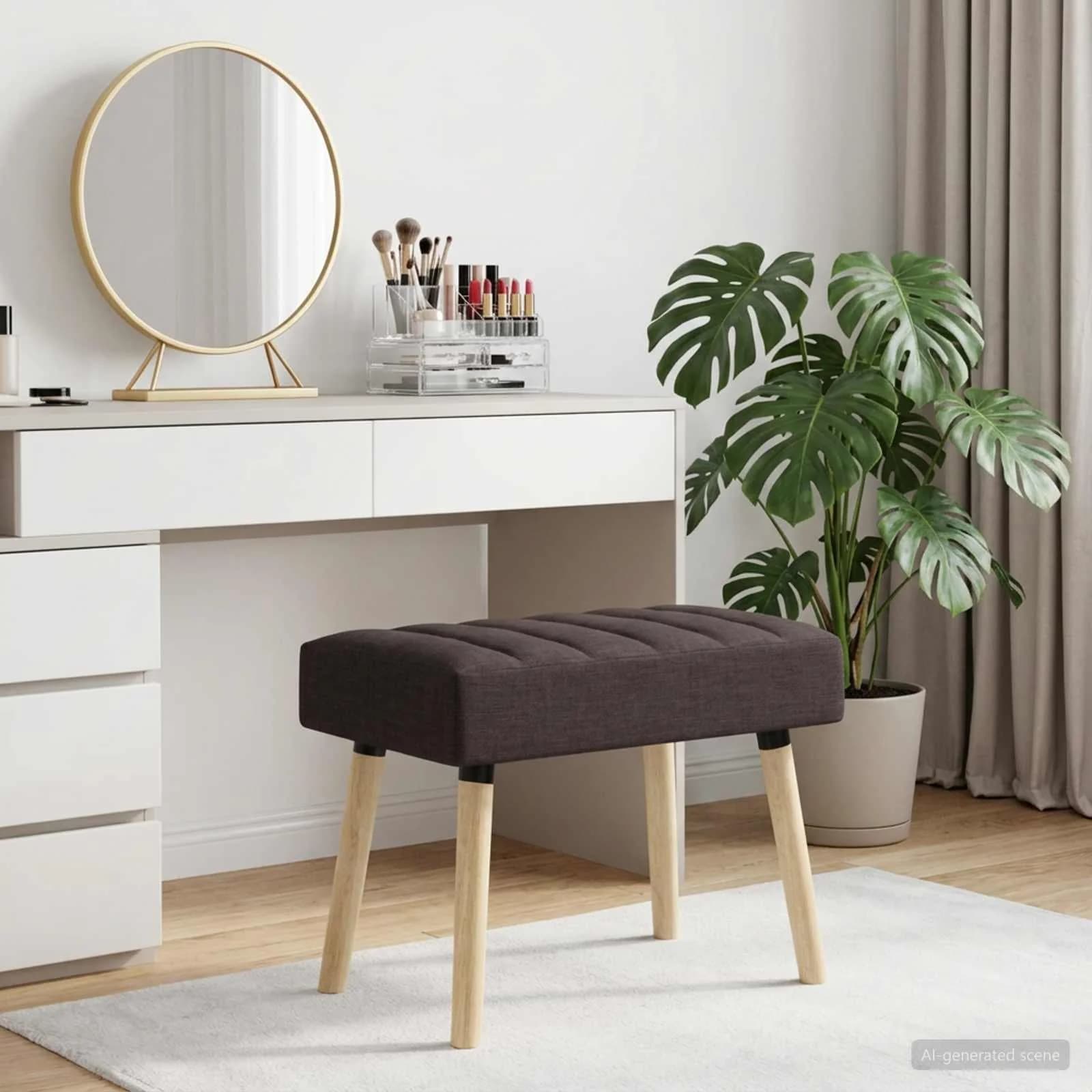 Bench z kanalnim oblazinjenjem Temno rjava 60 x 40 x 45 cm
