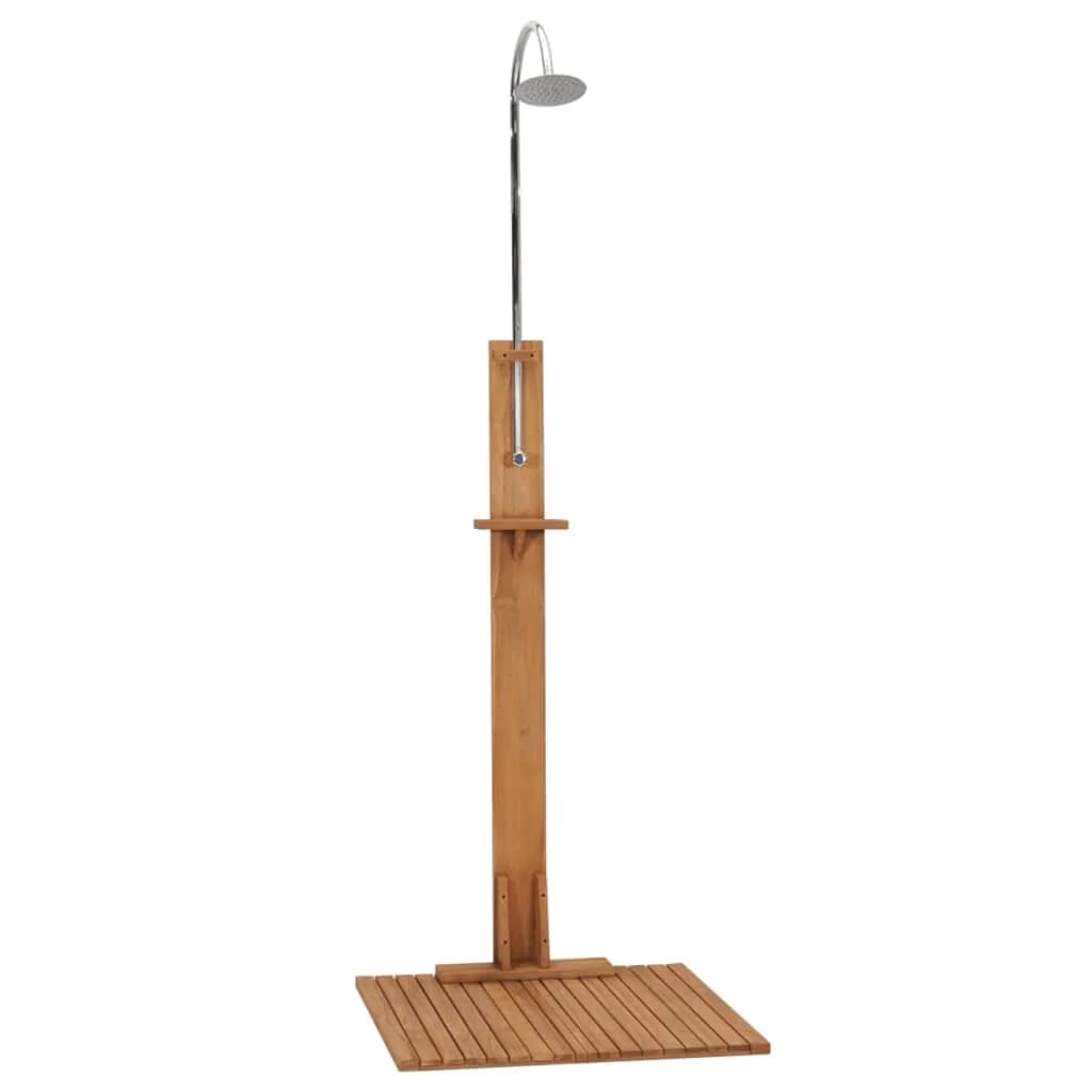 Vrtni tuš 75x75x210 cm trdna tikovina - slika 2