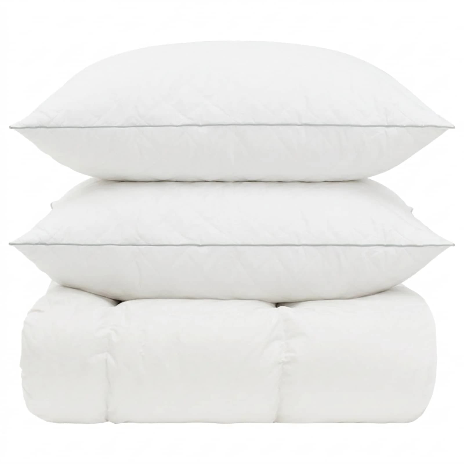 90% Gosji puh set odej FULDA 3 kos 135 x 220 cm 210 GSM Bela - slika 6