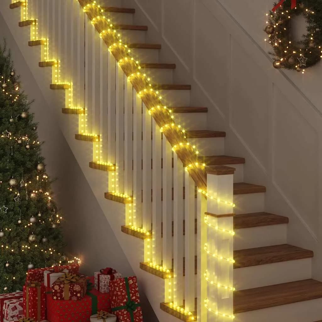 Osvetljena vrv med 2400 LED Toplo bela 100 m PVC - slika 3