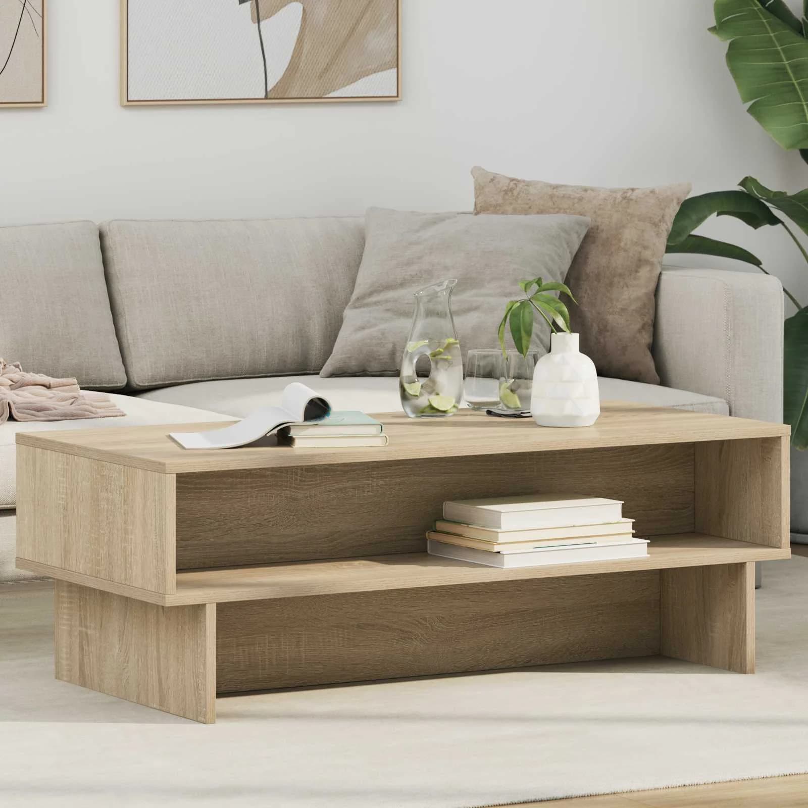 Klubska miza Sonoma hrast 100 x 46 x 35 cm Inženirski les