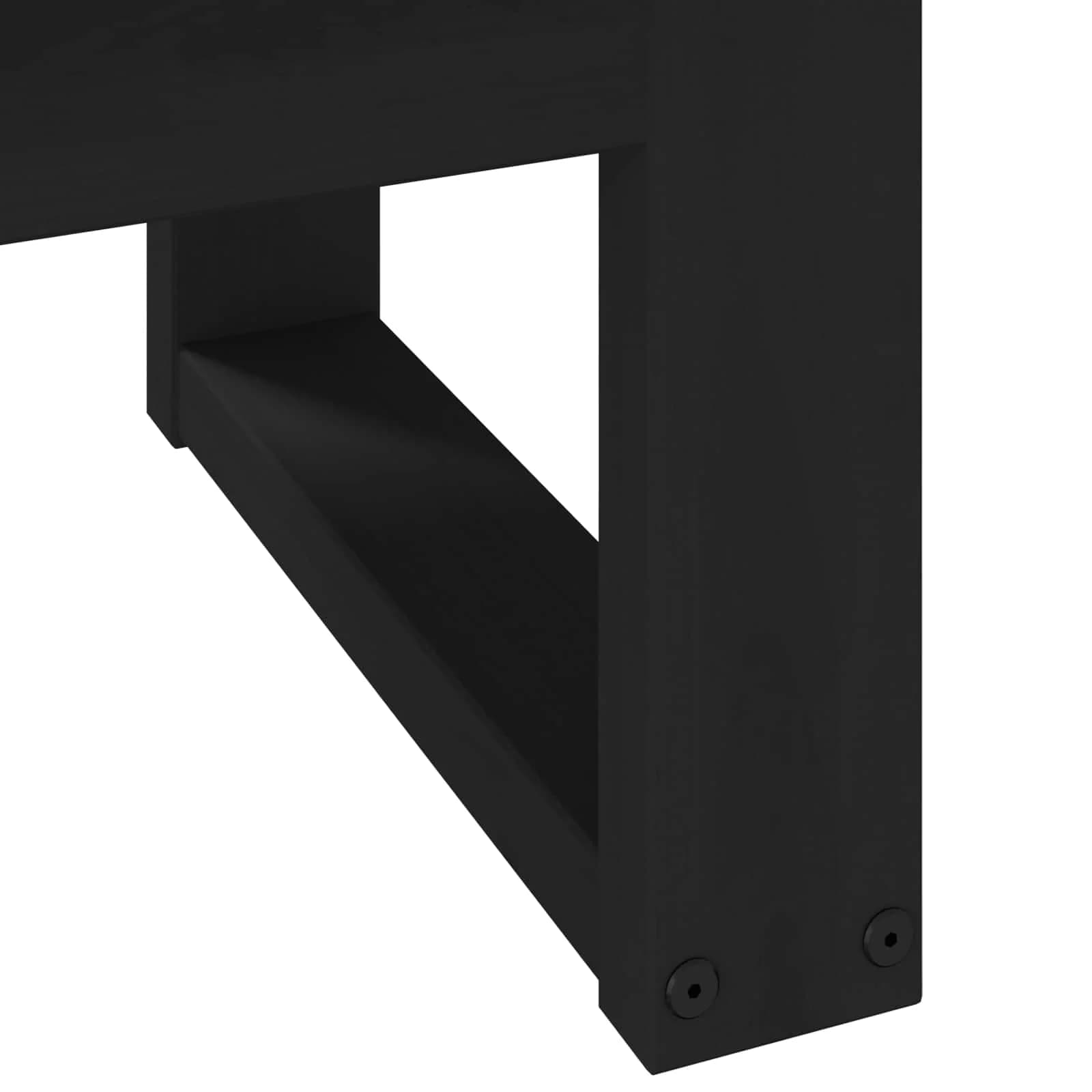 Klubska miza NOAIN Črna 119 x 60 x 40 cm Trdna borovina - slika 6