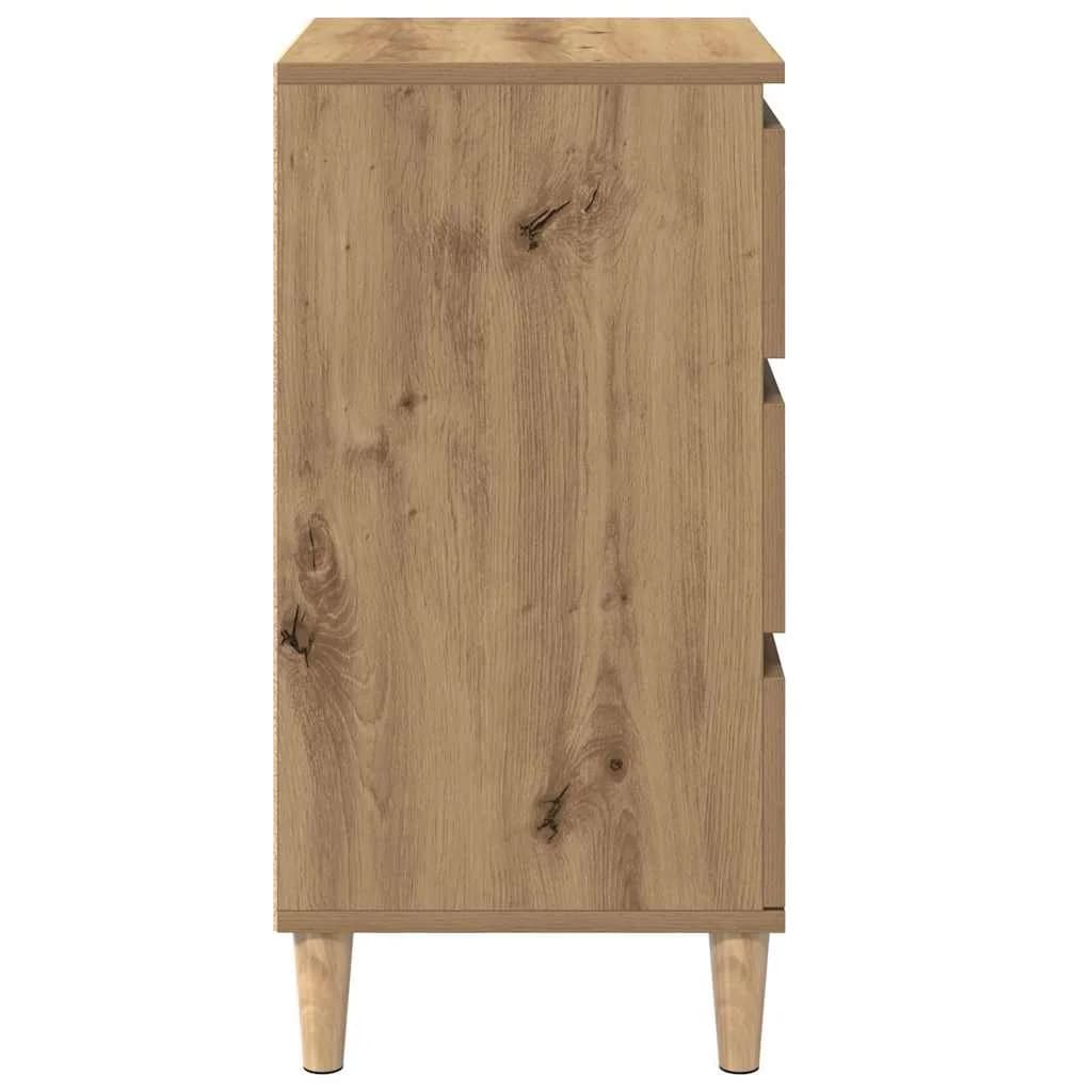 Nočna omarica Umetni hrast 40 x 35 x 70 cm Inženirski les - slika 7