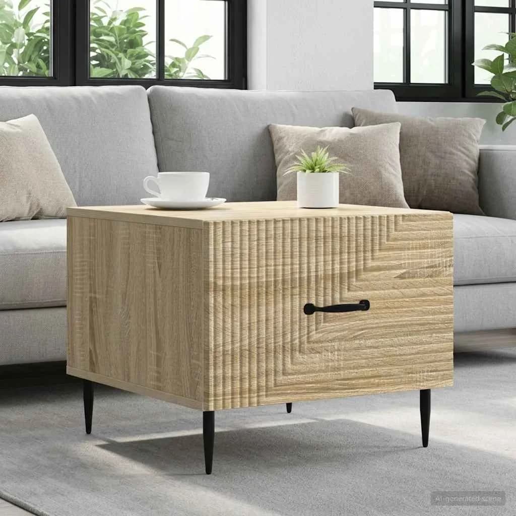 Klubska miza Sonoma hrast 49 x 50 x 40 cm Inženirski les