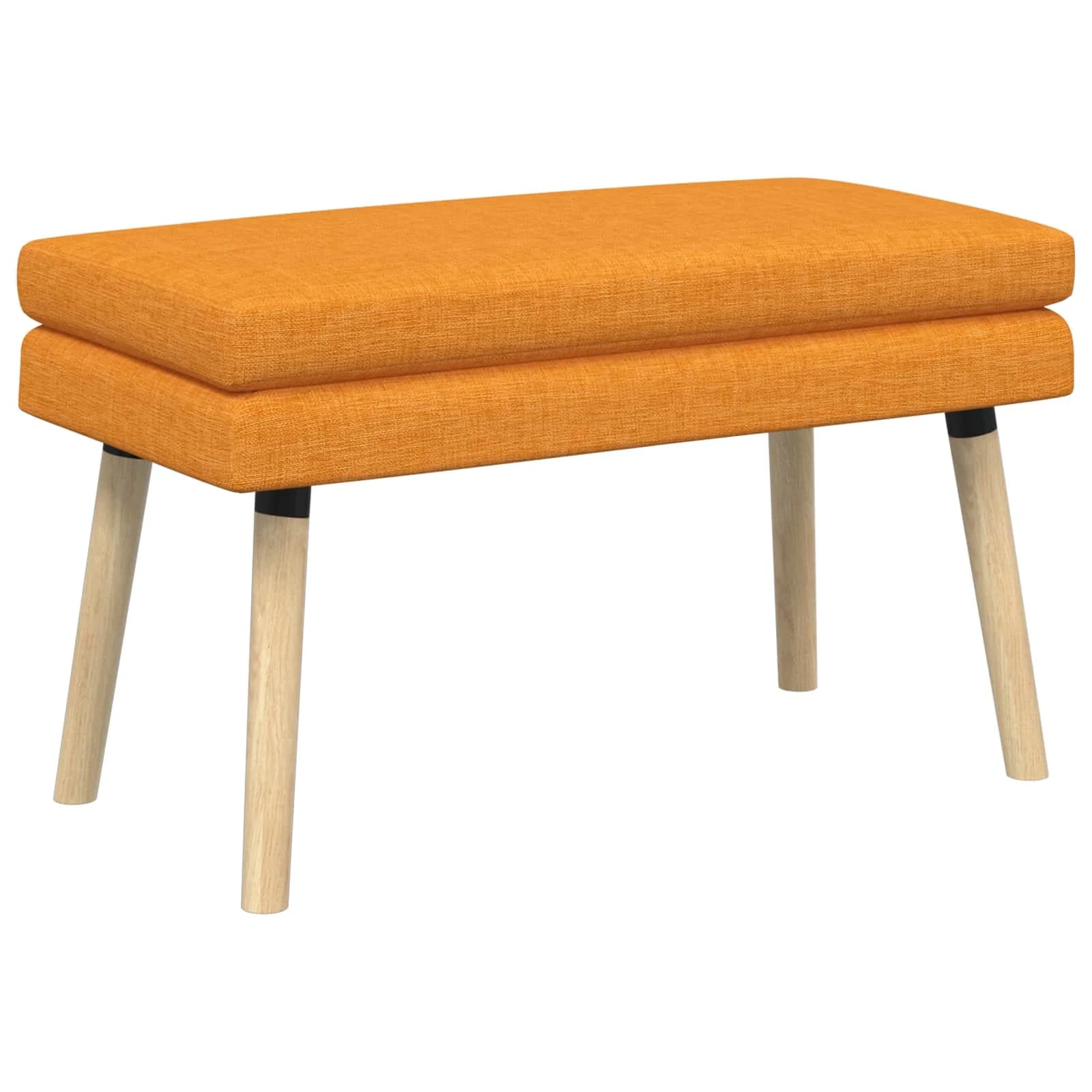 Dvojna klop Temno rumena 80 x 40 x 47 cm Blago - slika 2