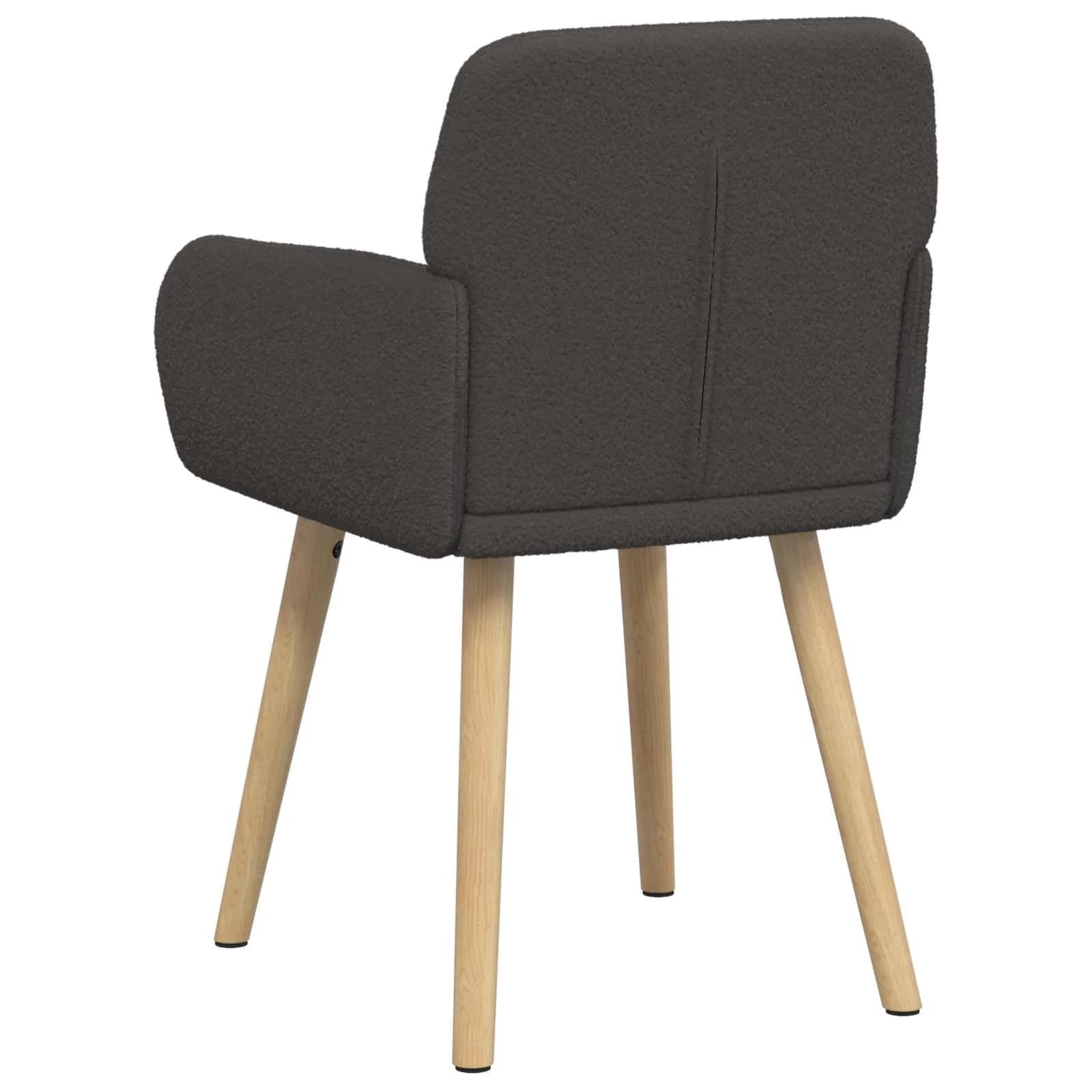 Jedilni stoli 2 kos Bouclé Temno siva 59 x 57 x 85 cm - slika 6
