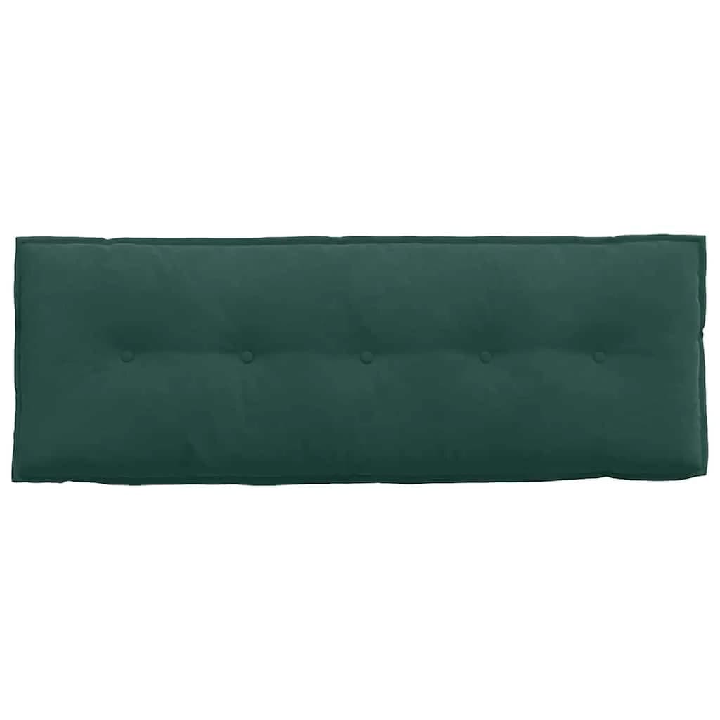 Poglavni vzglavnik Temno zelena 140 x 50 cm Žametna tkanina - slika 6