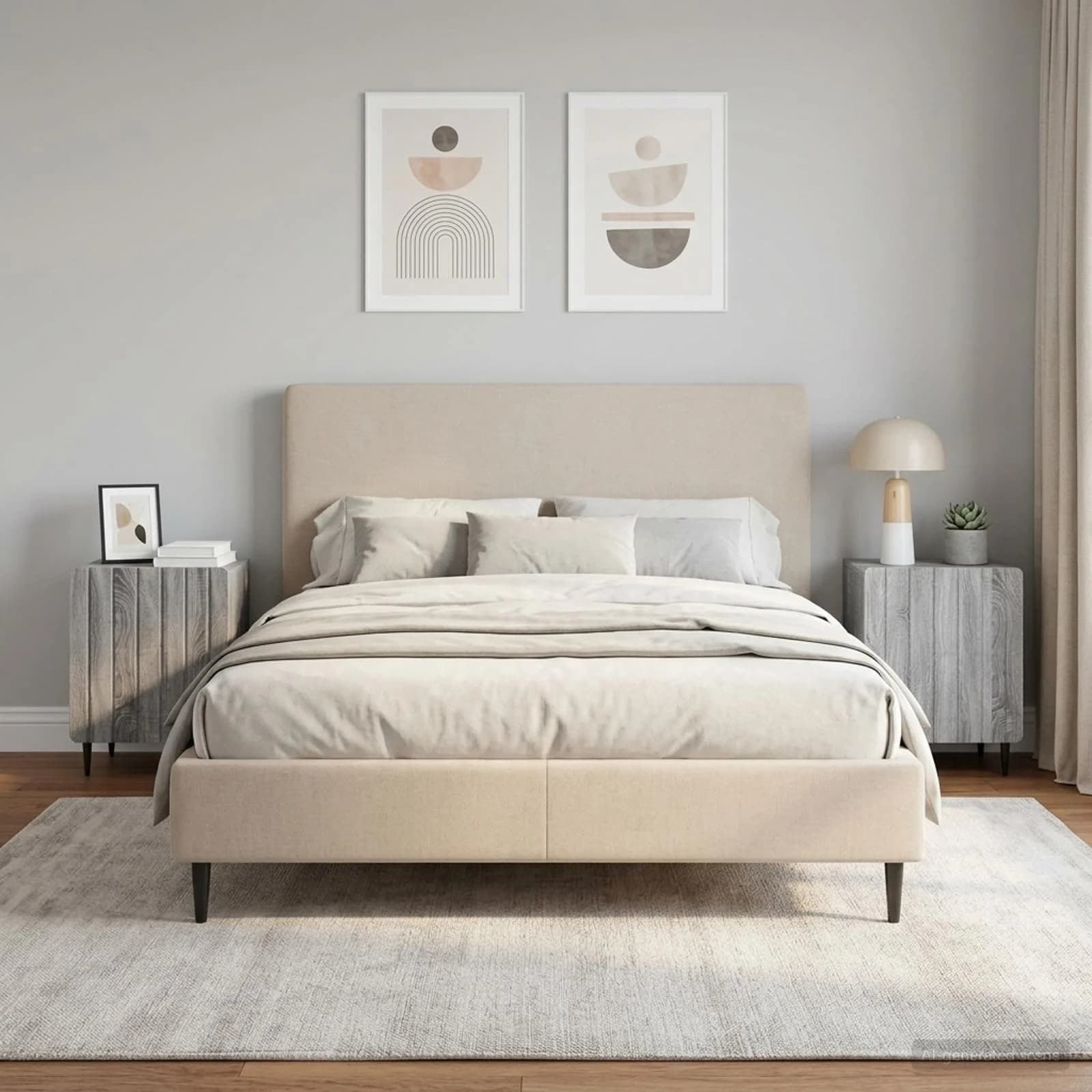 Nočna omarica 2 kos Siva Sonoma 43 x 34,5 x 52 cm