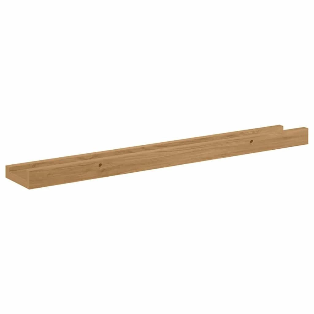 Stenska polica Montaža za steno 2 kos Rjava 60 x 9 x 3 cm - slika 9