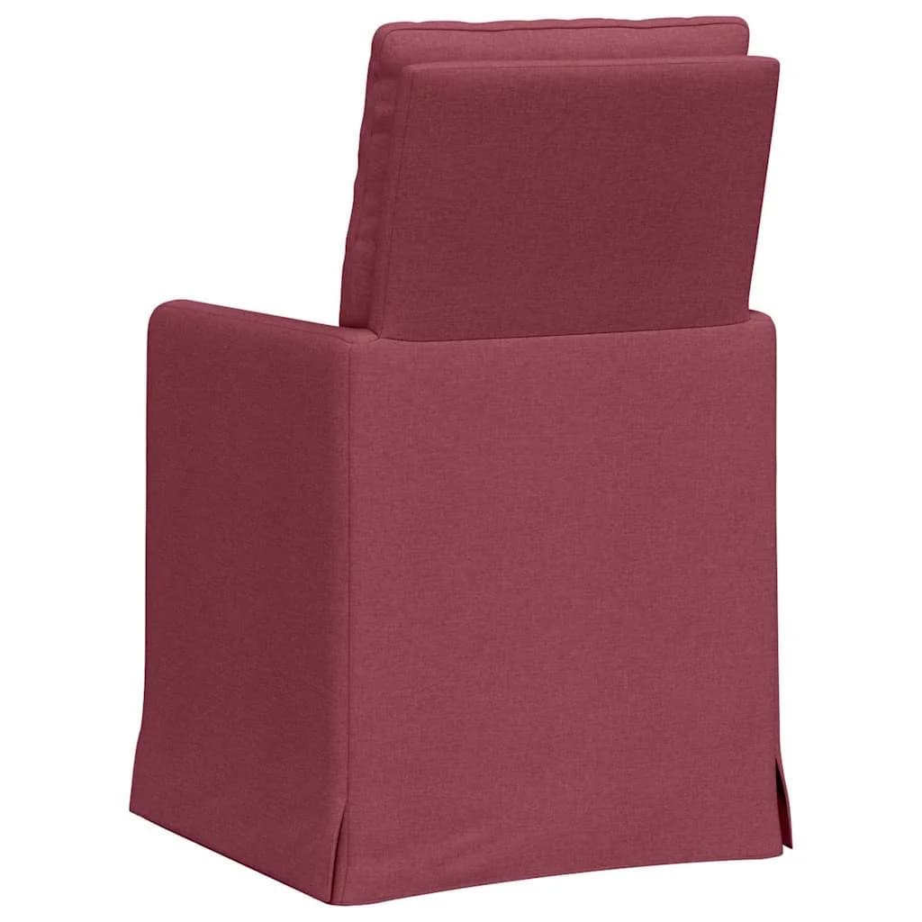 Jedilni stoli 2 kos blago vinsko rdeča 57 x 67 x 98 cm - slika 6
