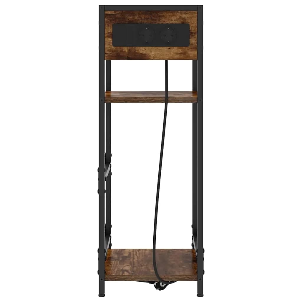 Nočna omarica Dimljeni oreh 40 x 27 x 76 cm Inženirski les - slika 6
