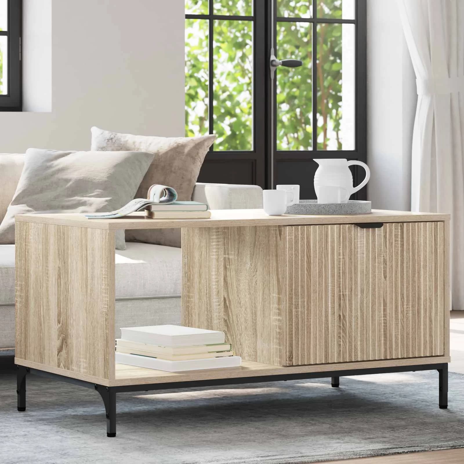 Klubska miza Sonoma hrast 90 x 49 x 46 cm Inženirski les