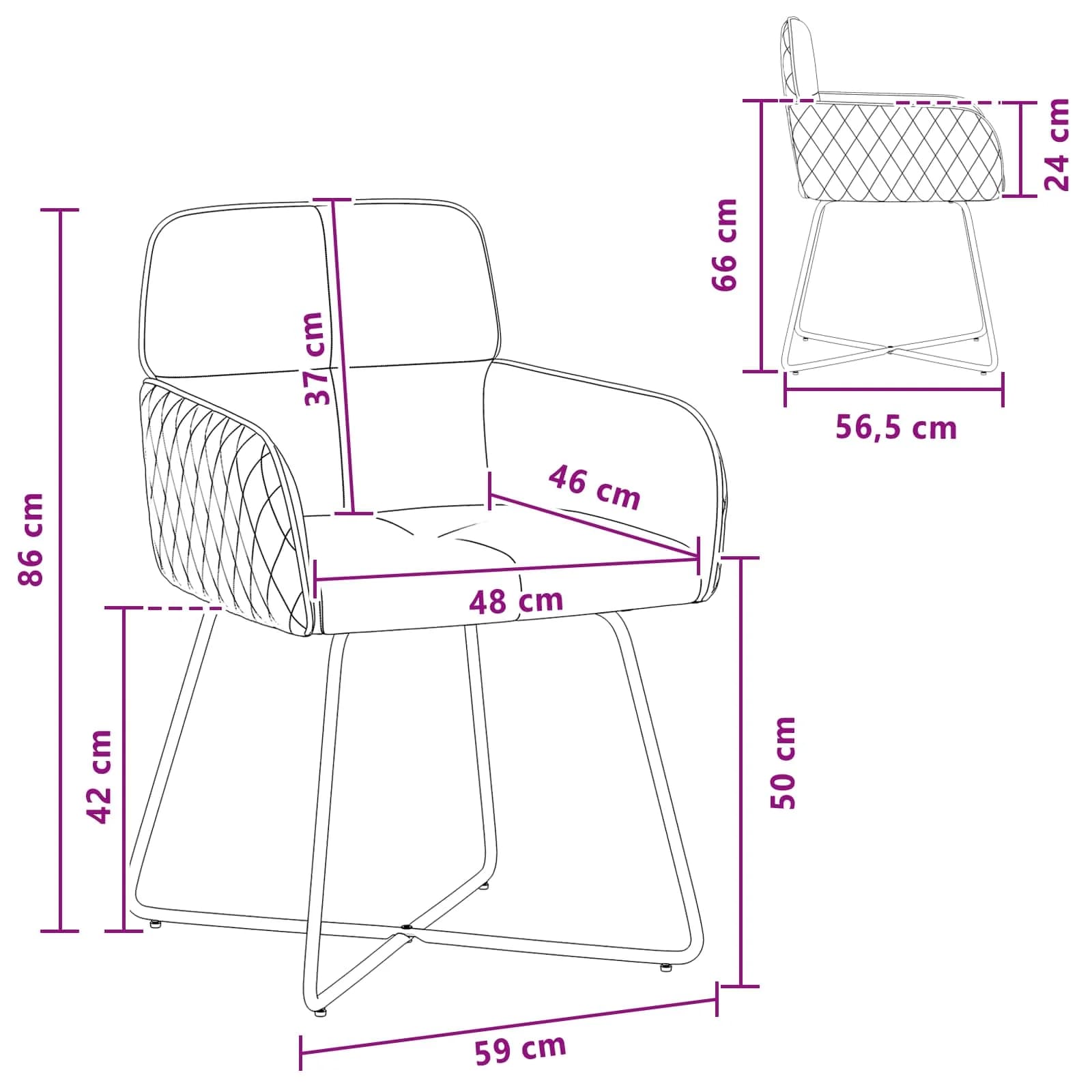 Jedilni stoli 4 kos Žamet Morsko zelena 59 x 56,5 x 86 cm - slika 8